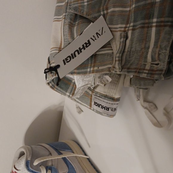 Zara Jeans Plaid Cargo Pants X Rhuigi Limited Edition Poshmark